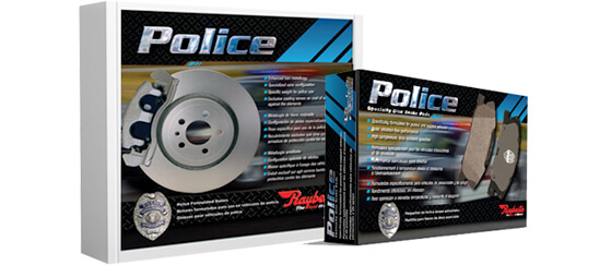 Police Brake Pads and Rotors